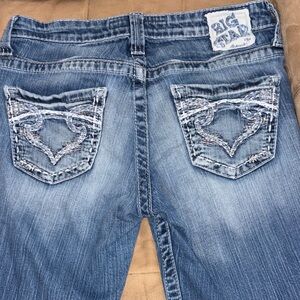 Big Star Women's Boot Cut Jeans - Distressed Blue